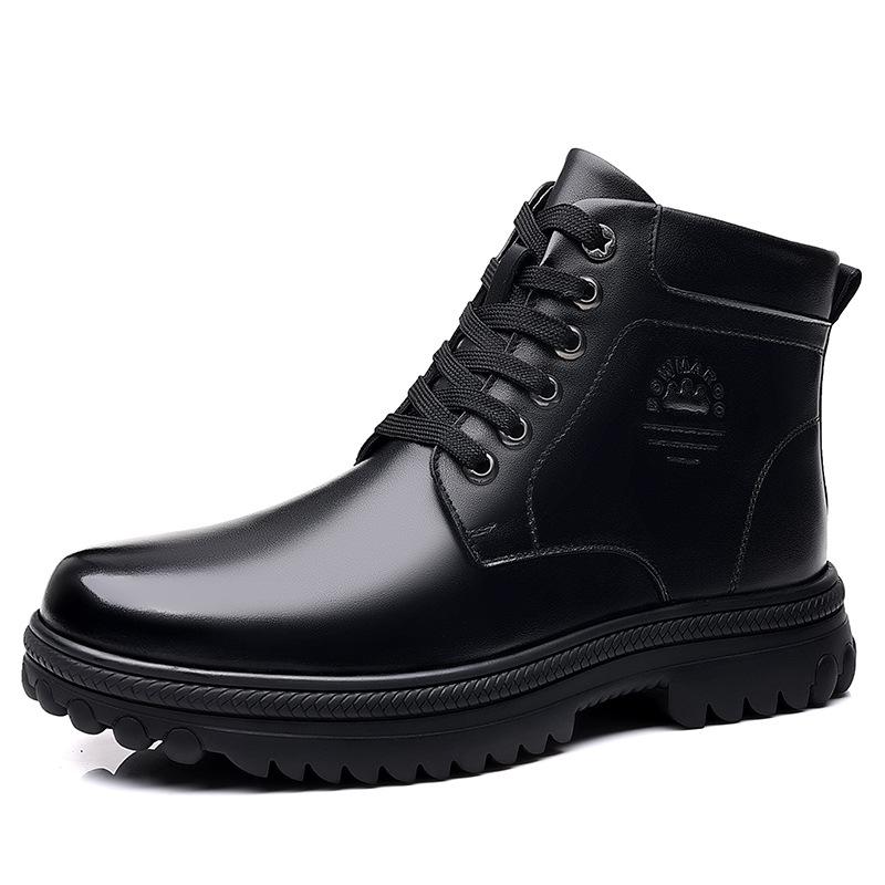 Martin Boots Men's 2025 New Autumn and Winter High-top Casual Leather Shoes Men's Trend Versatile Handsome Tooling Boots