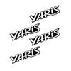 4/10pcs Car Audio Decorate 3D Aluminum Badge Emblem Sticker For Toyota Yaris 2004 2008 2018 Accessories Car-Styling