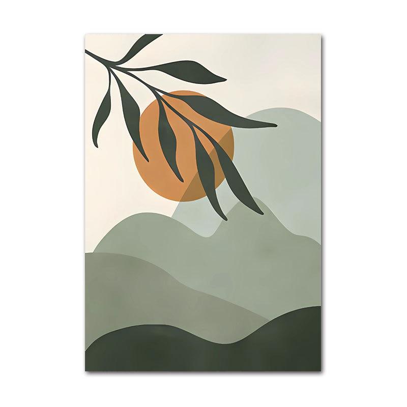 

Скандинавский Минимализм Абстрактный Зеленый Растение Искусство Холст 20x25cm without frame