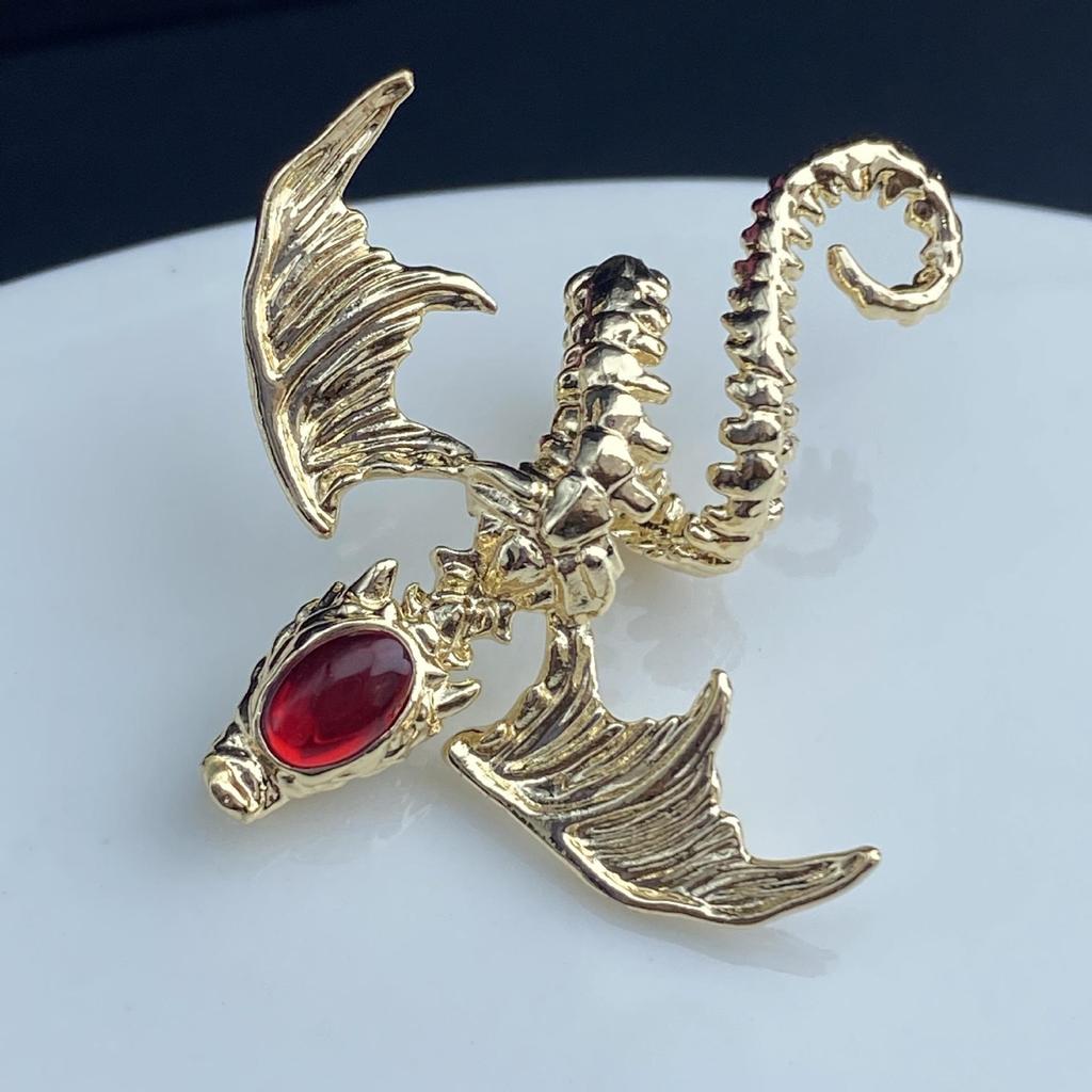 Copper Alloy Dragon Spacer Bead for DIY Jewelry - Color-Preserving Accessory