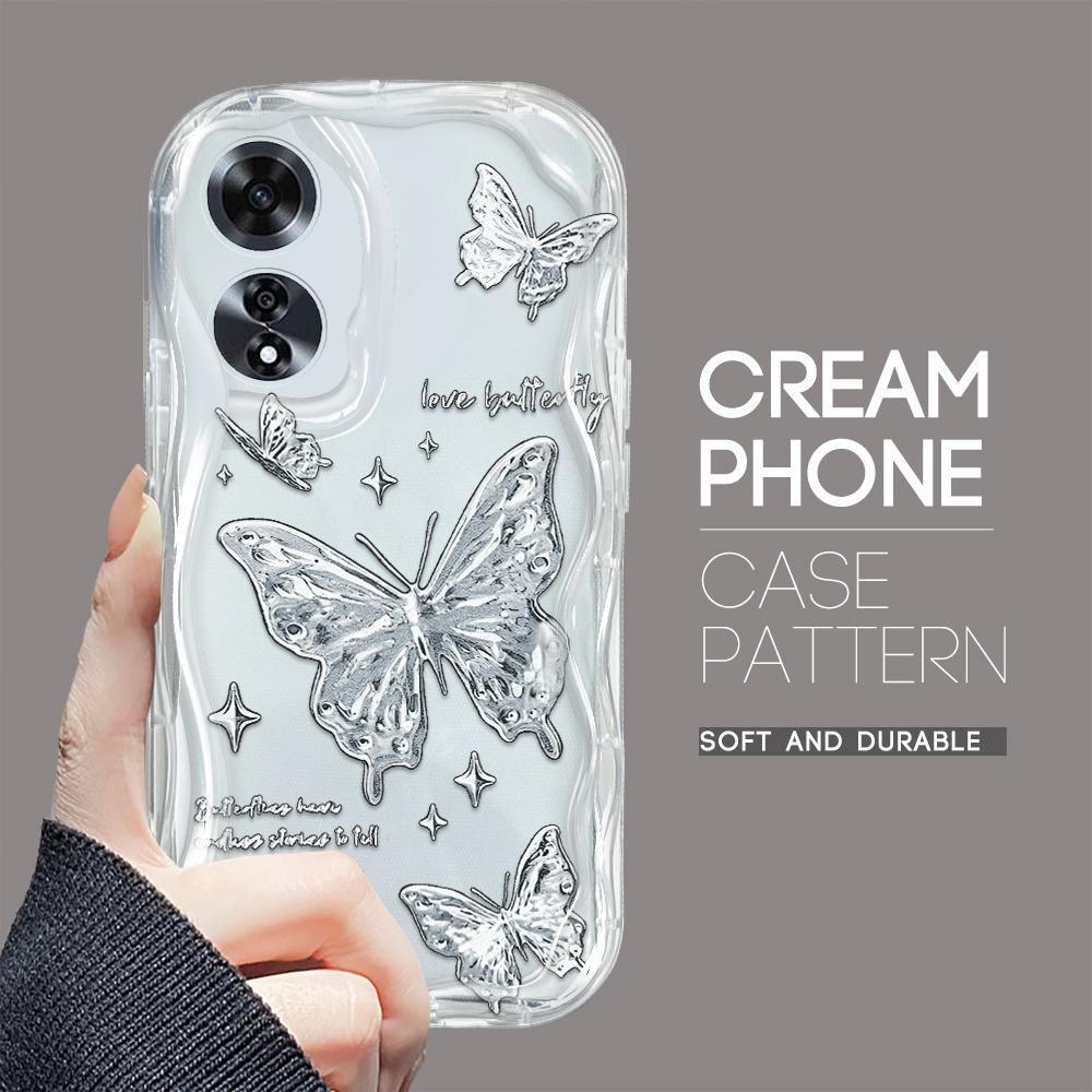 

Для OPPO A12 A15 A38 A58 A60 A76 A92 Reno8 11F 11Pro 12 Realme 10 12Pro 14 C35 C63 Модна Дівчина Кремова Текстура М який Силікон Повне Покриття Захист Камери OPPO F21 Pro чистий