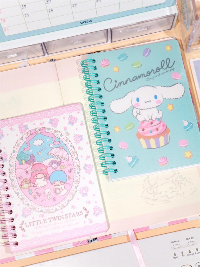 A6 Coil Notebook - Cute Diary with Color Pages for Elementary Students