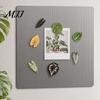 Plant Home Decor 3D Tropical Plants Refrigerator Magnet, Acrylic Green Decorative Fridge Metal Surface Magnet Memo Notes Photo Holder for Kitchen