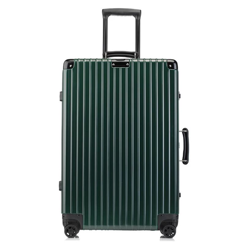 OEING Vintage Aluminum Frame Spinner Luggage 24 Inch