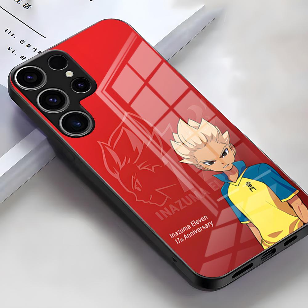 Inazuma Eleven Anime Phone Case For Samsung S26 S25 Edge Ultra S23 S22 S21 S20 Ultra Plus S24 Fe A54 A53 A25 Glass Cover