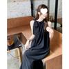 French Off-the-shoulder Vest Dress for Women's Summer New Straps Design Sense and Thin Temperament Holiday Style Dress