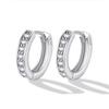 S925 Sterling Silver Diamond Ear Cuffs - 2026 Elegant Japanese Korean Style Simple Hoop Earrings for Women