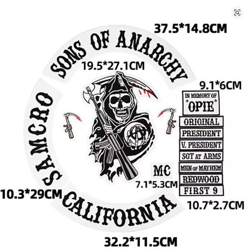 Sons of Patch Anarchy Embroidery Iron