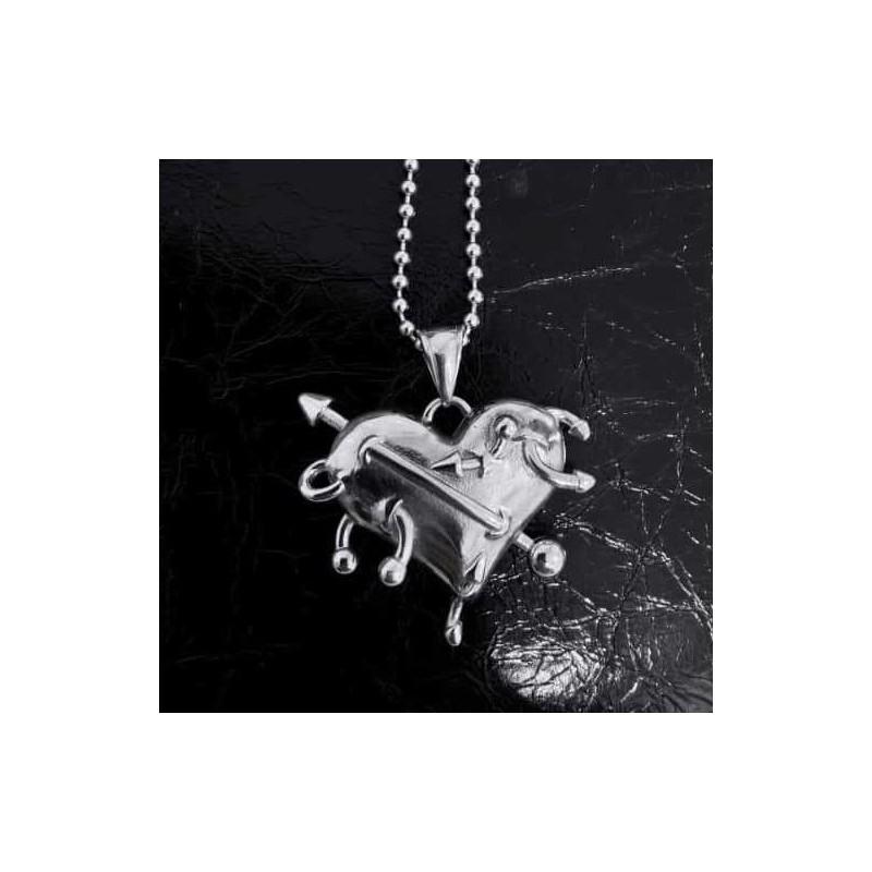 Punk Heart Jewelry With Zinc Alloy Pendant For Female Fashion Accessory
