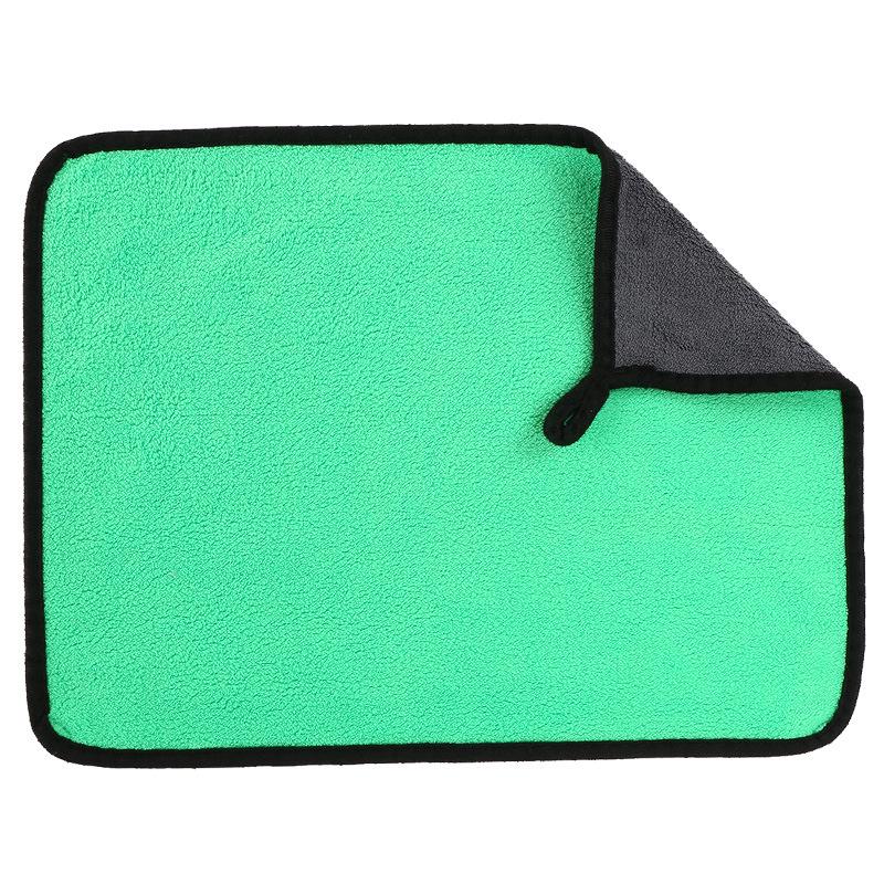 Super Absorbent Coral Fleece Car Wash Towel - Thick, Soft, and Gentle for Drying and Cleaning Vehicles