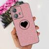 For Motorola Moto Edge 40 Neo 5G Case Black Matte Cases With Pattern Print Soft Liquid Silicone Cover For Motorola Edge40 Fundas