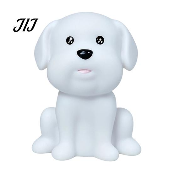 Soft Nursery Lamp for Baby Cute Animal Night Light Kids, Rabbit Bear Deer Cat Dog Room Lighting Sleeping Shape LED Bedside Lamp, Glow Sleep Decorative