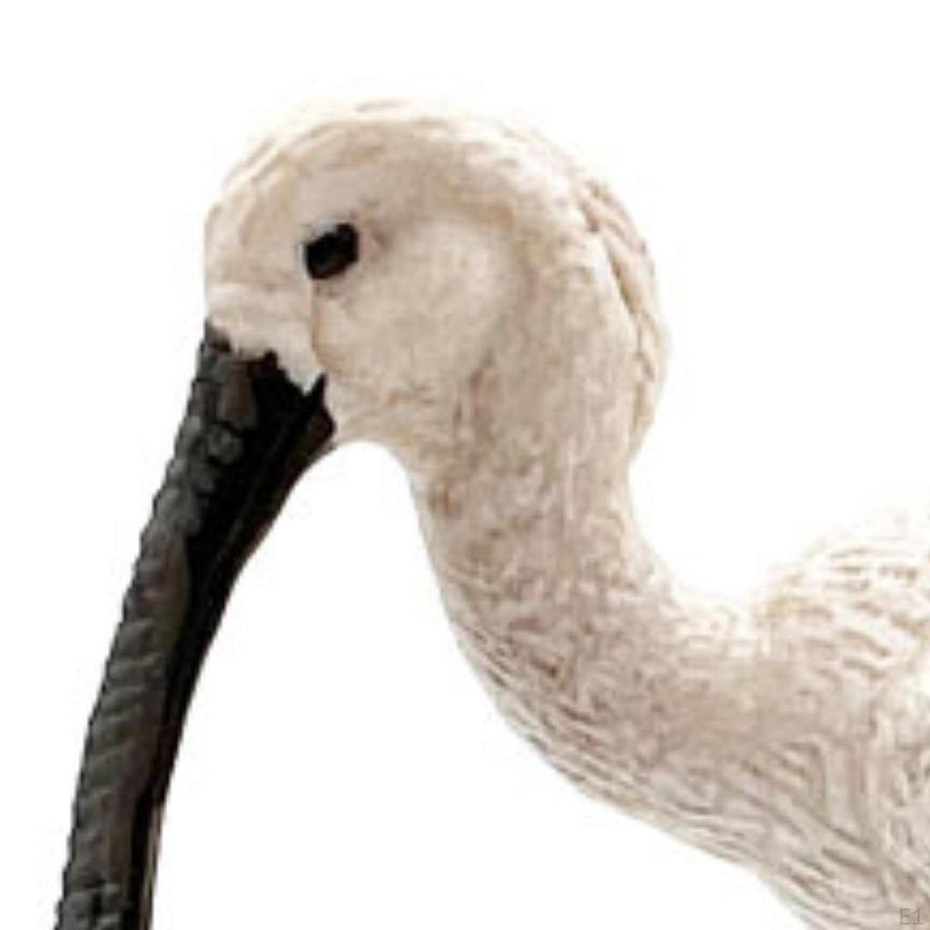 Figurka Czapli Białej Statuetka Ornament Rzemiosło Ręcznie Malowane Zwierzęta Ptaki Model dla