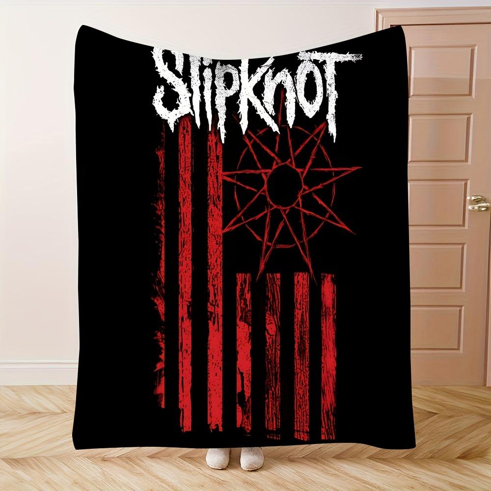 

Плед Slipknot Band с красной полосой - Устойчивый к пятнам и разрывам, Всесезонный, Машинная стирка - Для спальни, дивана, кемпинга 75X100cm(29x39in)