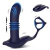 Wireless Anal Vibrator Cock Ring Delay Ejaculation Testicle Stimulator Thrusting Vibrating Prostate Massager Sex Toy for Couples