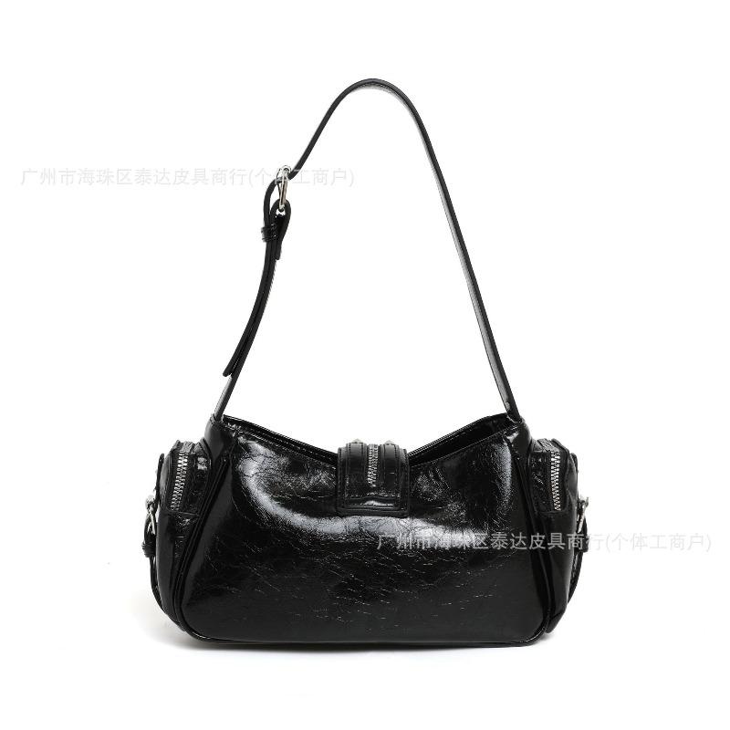 Black Locomotive Bag Women's Yk Wind Underarm Bag High-end Messenger Women's Large Capacity Single Shoulder New Model