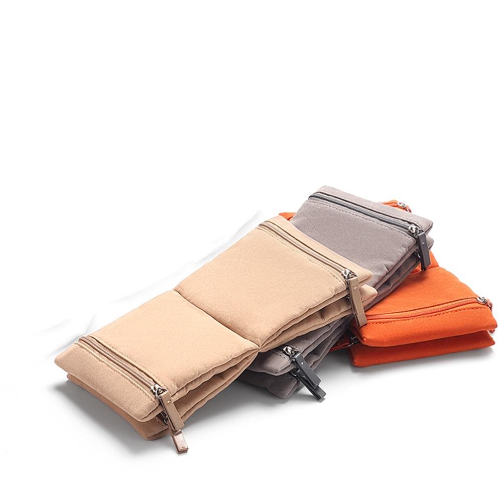 Foldable Travel Jewelry Storage Bag Multiple Compartments Necklace Organizer Clutch Bag  Ring Box