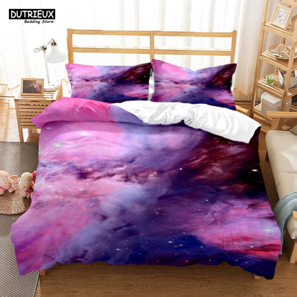 Space Star Printed Polyester Bedding Soft and Comfort Personal Quilt Cover Bedding Kit