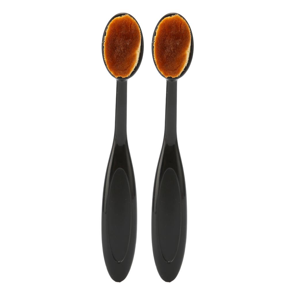 2pcs Foundation Brush Soft Hair Flexible Liquid Foundation BB Cream Makeup Brush Cosmetic Tool
