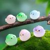 10-100pcs Luminous Mini Resin Small Skylark Chicken Figurine Micro Landscape Fairy Garden Miniatures Home Decor DIY Accessories