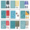 Screen Printing Template with Scraper Clay Earrings Decorative Screen Printing