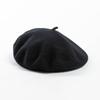 Autumn And Winter Fashion Large Head Circumference Solid Beret Simple And Versatile Women'S Warm Artist Hat