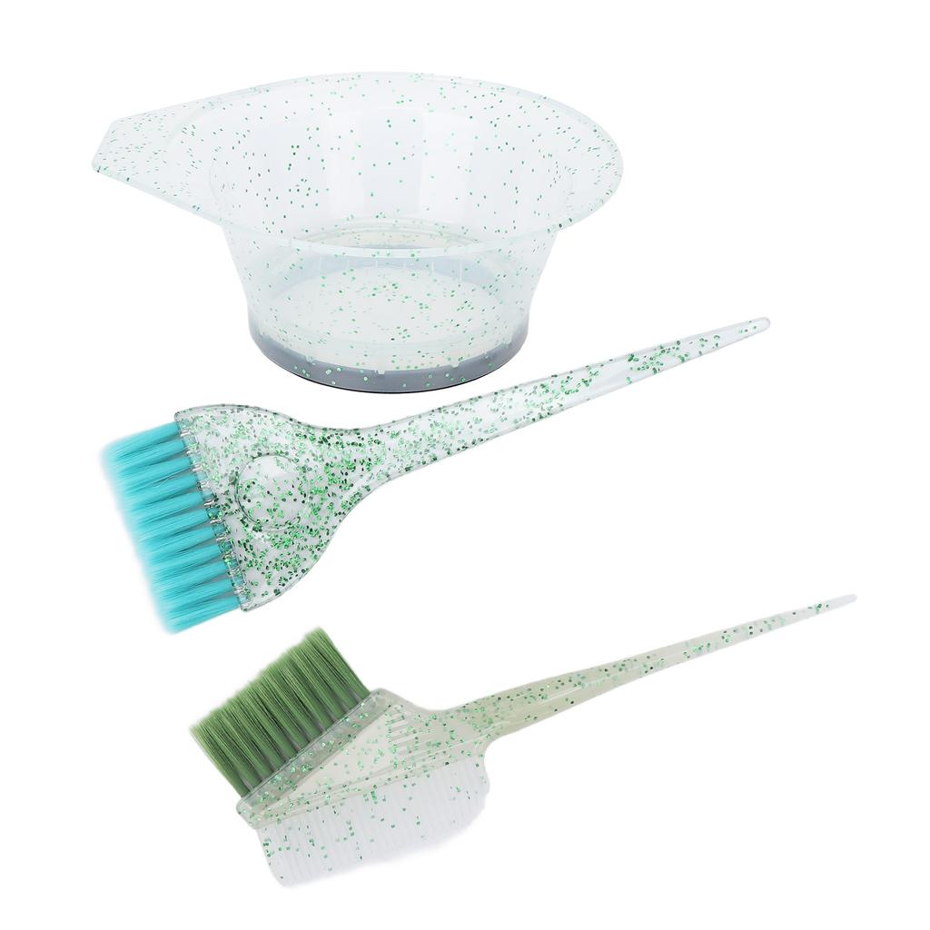 3pcs Hair Dye Kit Hair Coloring Brush Dyeing Mixing Bowl Double Side Brush Hairdressing Accessory