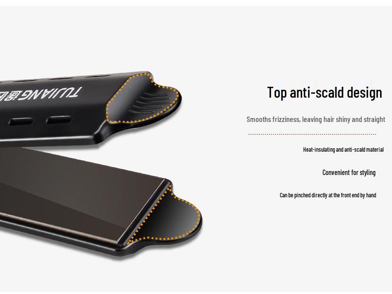 Barbershop Large Hair Straightener with Safe Inward Curling for Hair Salons - Wide Ironing Board, Gentle On Hair