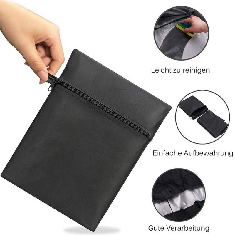 BBQ Grill Cover UV Protection Grill Cart Dust Cover Heavy Duty Waterproof 420D Oxford Shield For Backyard Patio Camping Grilling