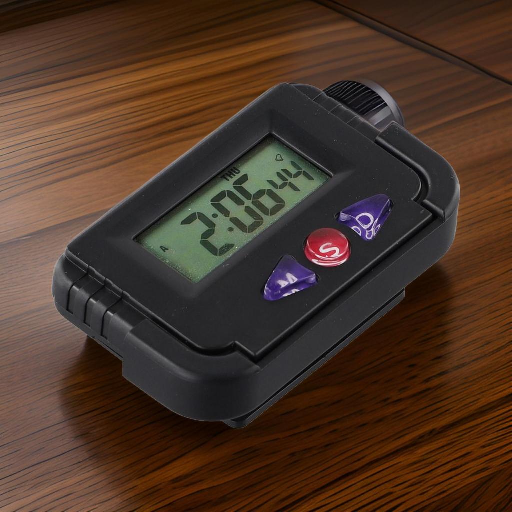 Table Clock Alarm Clock ABS Plastic Black New Reliable