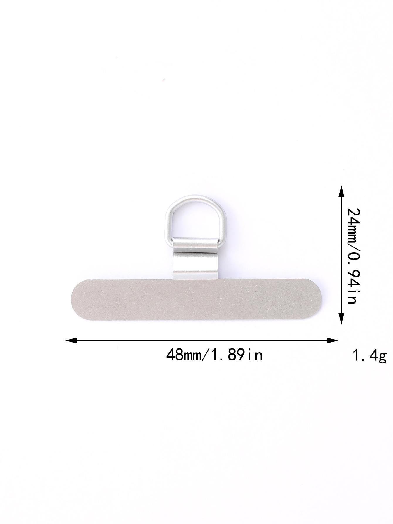 

New Mobile Phone Pad Metal Stainless Steel Card 360 Degree Rotatable Clip Anti Loss Mobile Phone Lanyard Pad Metal