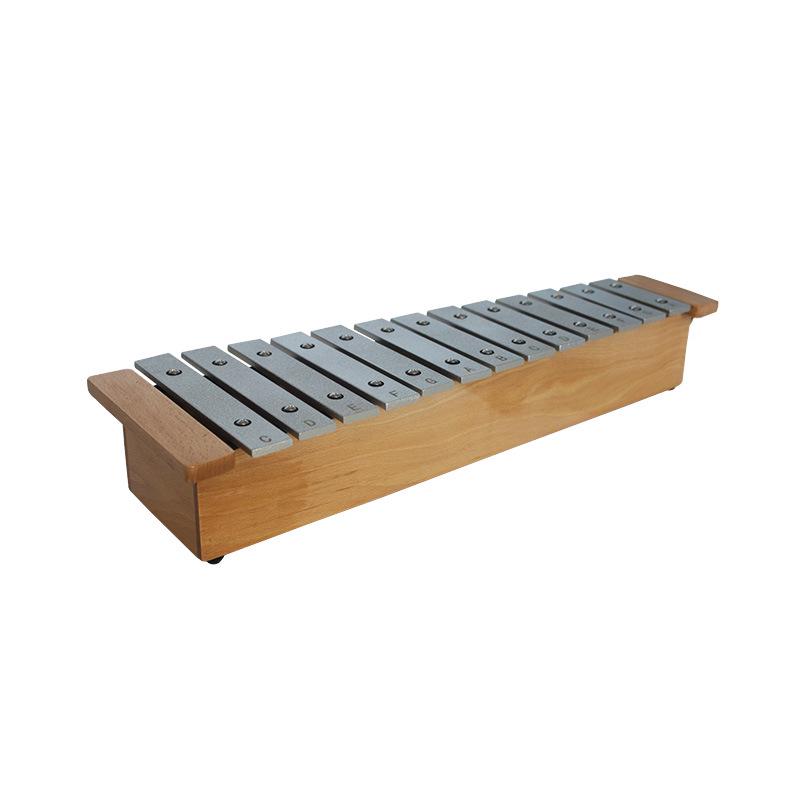 13-Tone Aluminum Plate Glockenspiel for Children - Professional Hand-Knocked Beechwood Musical Instrument and Teaching Aid.