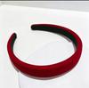 Velvet Sponge Headband for Girls: Wide-Brimmed Fashionable Headwear for Face Washing