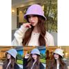 Solid Color Knitted Hat Women Autumn Winter Acrylic Breathable Windproof Stylish Casual