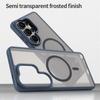 For Samsung Galaxy S26 Ultra Case Semi-Transparent Frosted Matte PC+TPU Anti-fingerprint Translucent Cover for Galaxy S26 Ultra