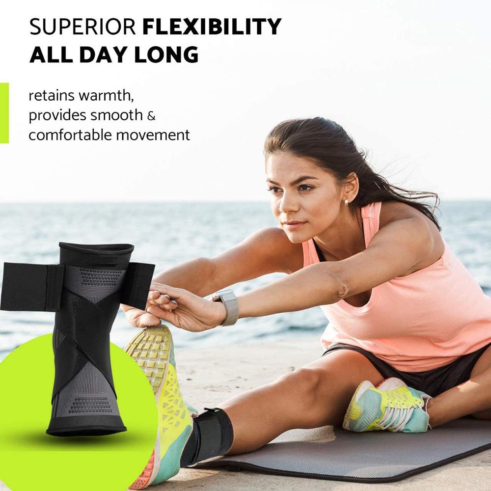 1 PC Athletic Ankle Brace Compression Strap Sleeves Support Pressurized Elastic Bandage Foot Guard Gear Gym Fitness Accessory
