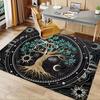 1pc. Celestial Tree of Life Mandala Rug - Home Decor, Office Carpet, Yoga Mat, Outdoor Blanket, Unique Gift for Nature Lovers