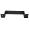 Dual-Sided Black Surface-Mounted Sliding Barn Door Handle
