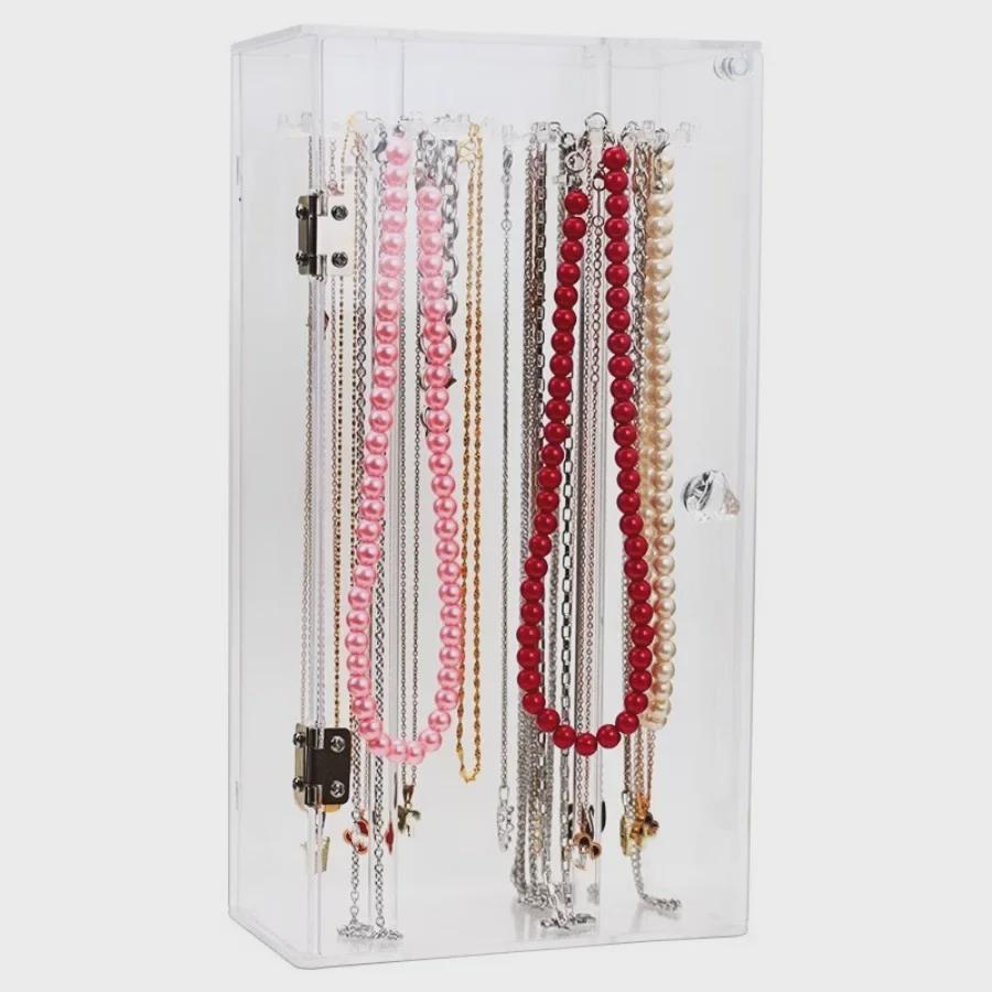 Akrilik Toz Geçirmez Kolye Saklama ve Sergileme Standı