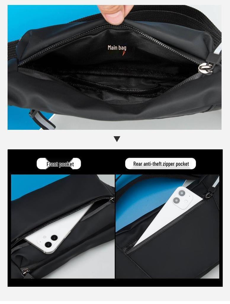 Men's Trendy Waterproof Chest Bag - Outdoor Sports Casual Crossbody Backpack