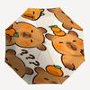 Capybara Themed Travel Umbrella-8 Ribs Automatic Opening and Closing, Portable Folding Design, Compact and Stylish Umbrella Suitable for Out