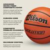 Wilson EVOLUTION Basketball Größe 7 Marineblau (WTB0595XB0702) - Innen-/Außenbereich, / Ca.. 24,5 cm Durchmesser,