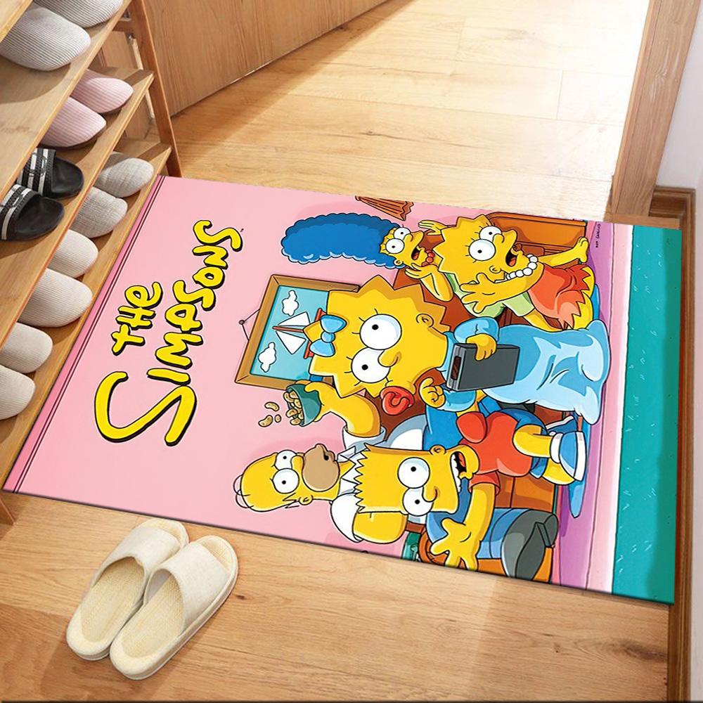 Simpsons Family Gathering Square rugs are a great choice for living rooms, bedrooms, home décor, and as gifts.