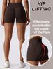 Maeau Yoga Short Stretch Shorts for and Size M Women's Butt-Lifting Tights, Leggings, Sweat-Wicking, Quick-Drying, Breathable, High-Waisted, Sports,