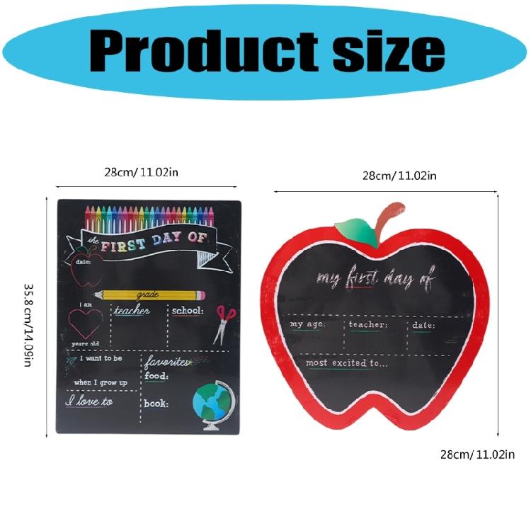 Double Sided Wooden Classroom Board Attachment Durability Ecological Friendly Design for Study Note Photo Props