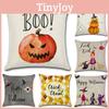 Uniquely Designed Halloween Themed Cushion Cover Crafted From Durable Linen Material