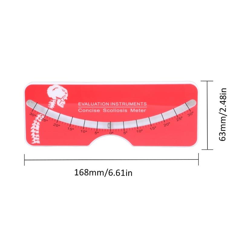 Scoliose Testmeter, Scoliose Meetinstrument 0-30° Meting Beoordeling Diagnose van Rug- en Wervelkolomscoliose
