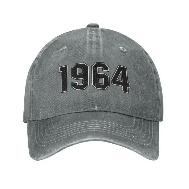 Custom Cool Cotton Born In 1964 Birthday Gift Baseball Cap for Unisex WomenPersonalized Adjustable Adult Dad Hat Hip Hop