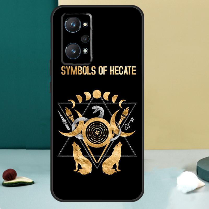 Triple Moon Goddess Hecate Tarot Card For OPPO Realme C33 C55 C35 C31 C30 C21Y C25 C11 C15 GT Neo 5 3T 2T 9 10 11 Pro Plus Case