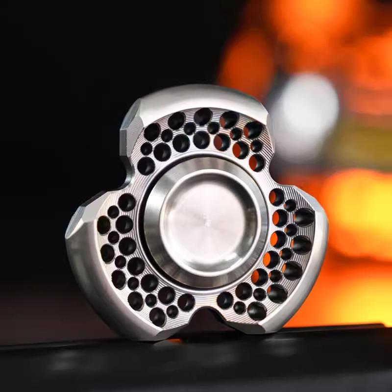 Metal Stainless Steel Edc Hand Fidgeting Spinner Rotating Roller Spinning Top Tip Relieve Stress Reducing Toys Counter Stress Men